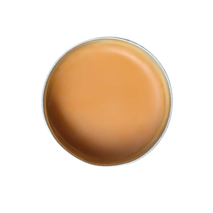 aerial photo of tin of butterscotch fragrance 