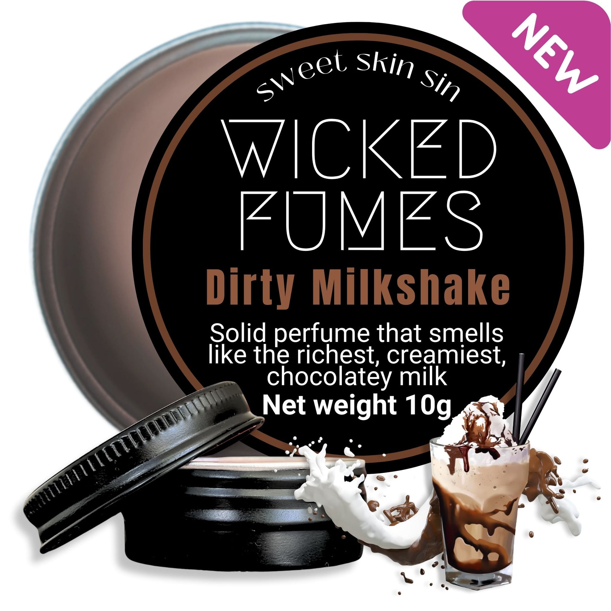 photo of dirty milkshake chocolate fragrance by wicked fumes